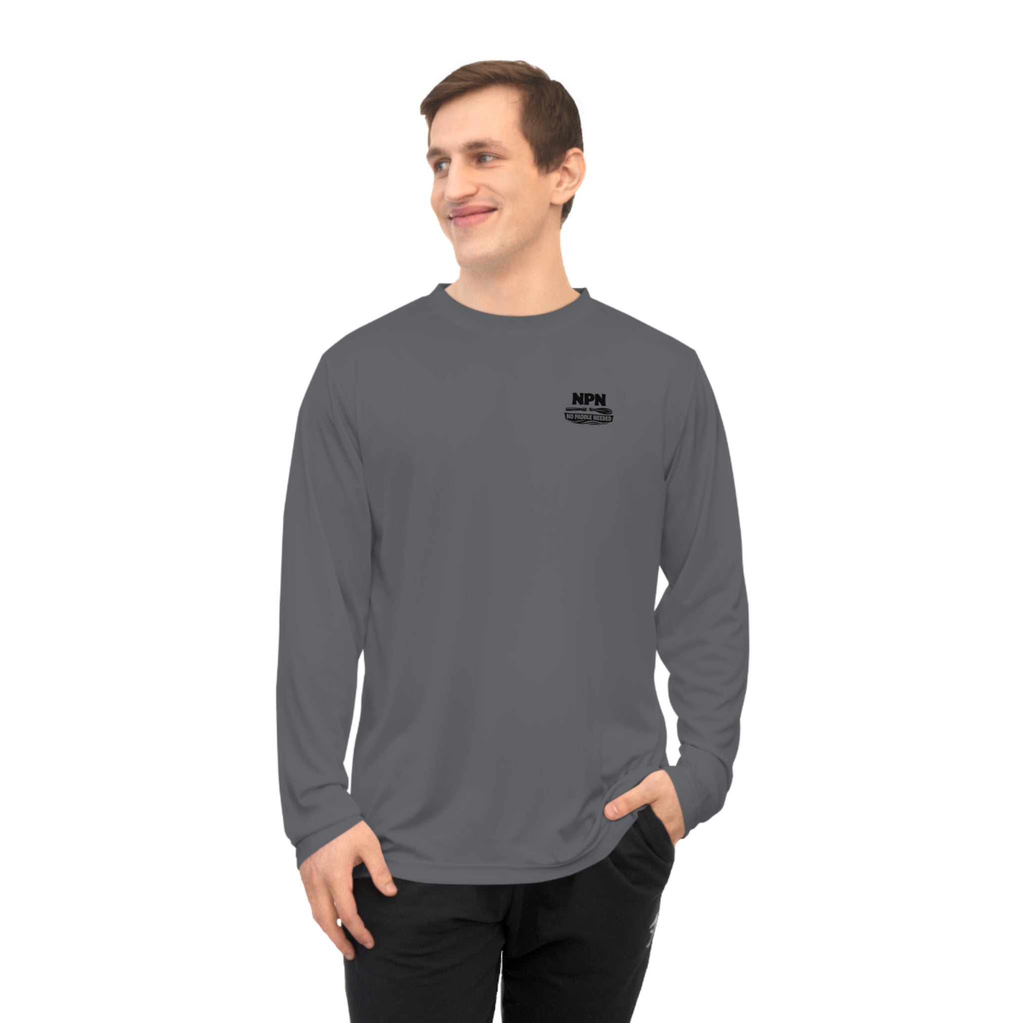 Performance Long Sleeve — "No Paddle Needed" King of the Sea Fishing Shirt